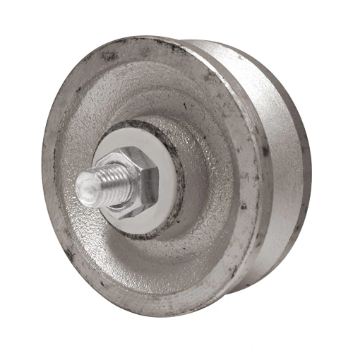 CI V-Groove Wheel. 4" x 1-1/2"
